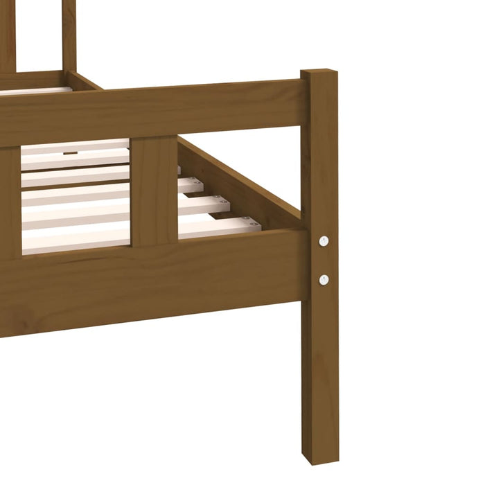 Massivholzbett Honigbraun 100x200 cm