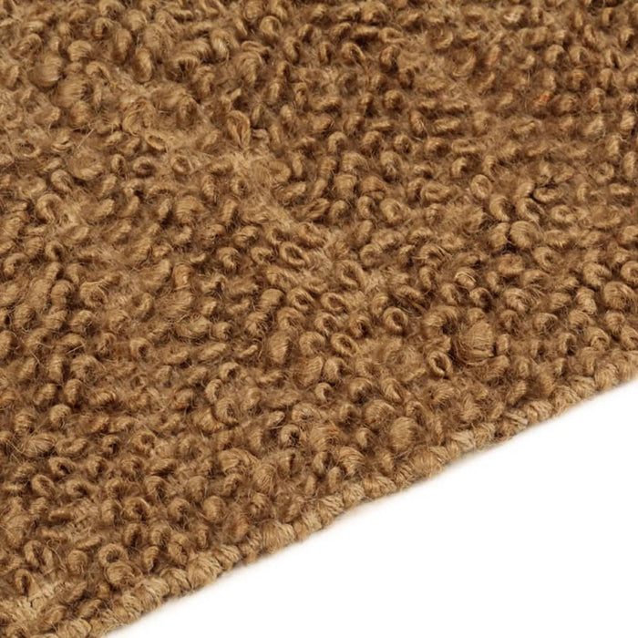 Loop carpet handmade 120x180 cm jute and cotton