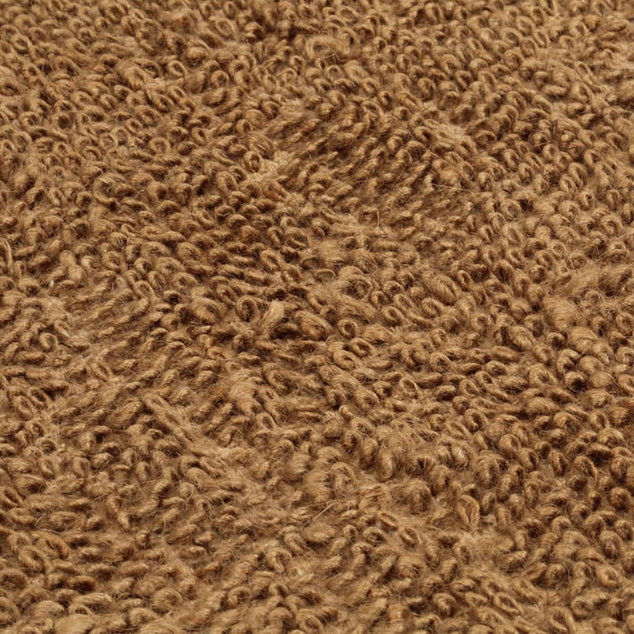 Schlingenteppich Handgefertigt 200x300 cm Jute und Baumwolle