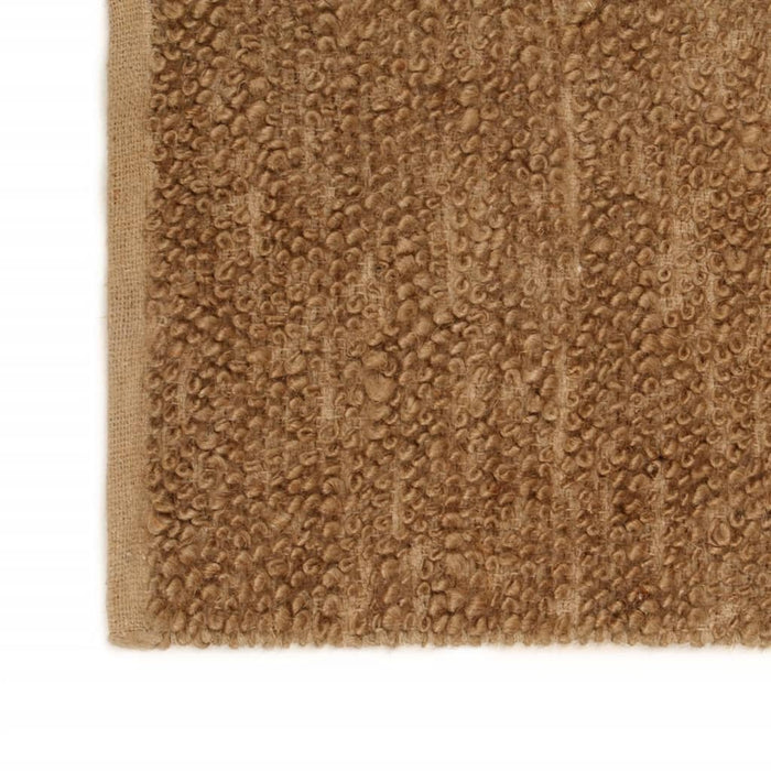 Loop carpet handmade 200x300 cm jute and cotton