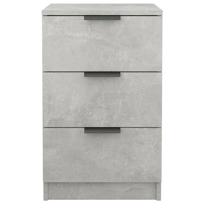 Nachttische 2 Stk. Betongrau 40x36x65 cm