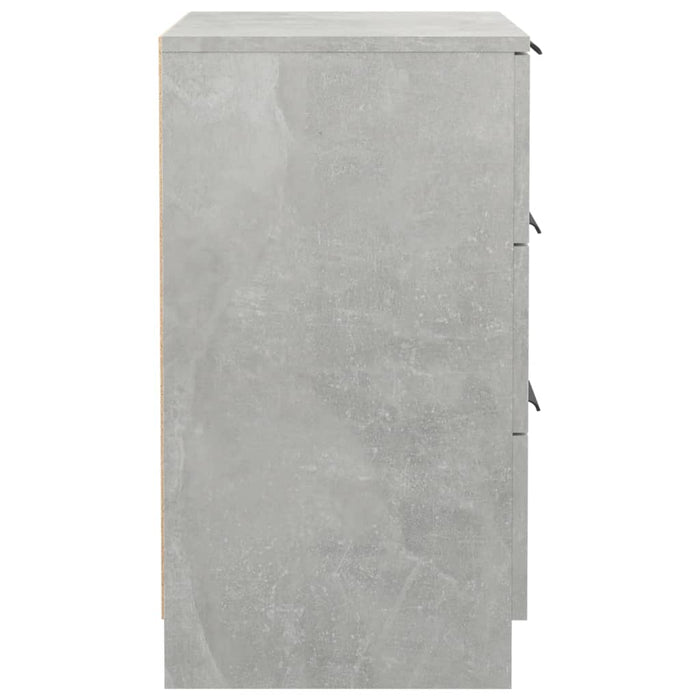 Nachttische 2 Stk. Betongrau 40x36x65 cm