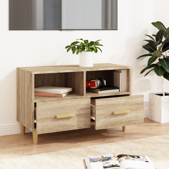 TV-Schrank Sonoma-Eiche 80x36x50 cm Holzwerkstoff
