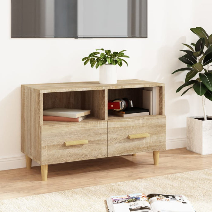 TV-Schrank Sonoma-Eiche 80x36x50 cm Holzwerkstoff