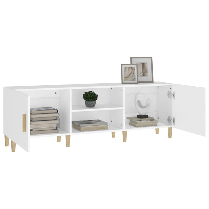 TV cabinet white 150x30x50 cm made of wood