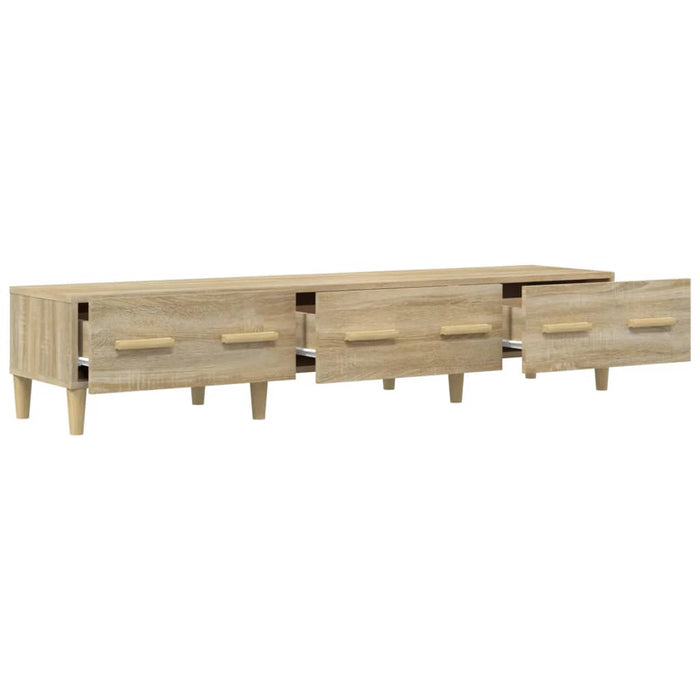 TV cabinet Sonoma oak 150x34.5x30 cm wood material