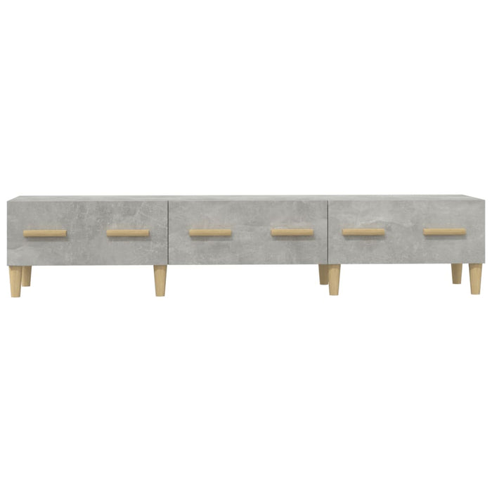 TV-Schrank Betongrau 150x34,5x30 cm Holzwerkstoff
