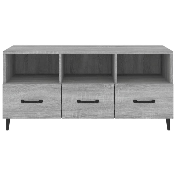 TV-Schrank Grau Sonoma 102x35x50 cm Holzwerkstoff