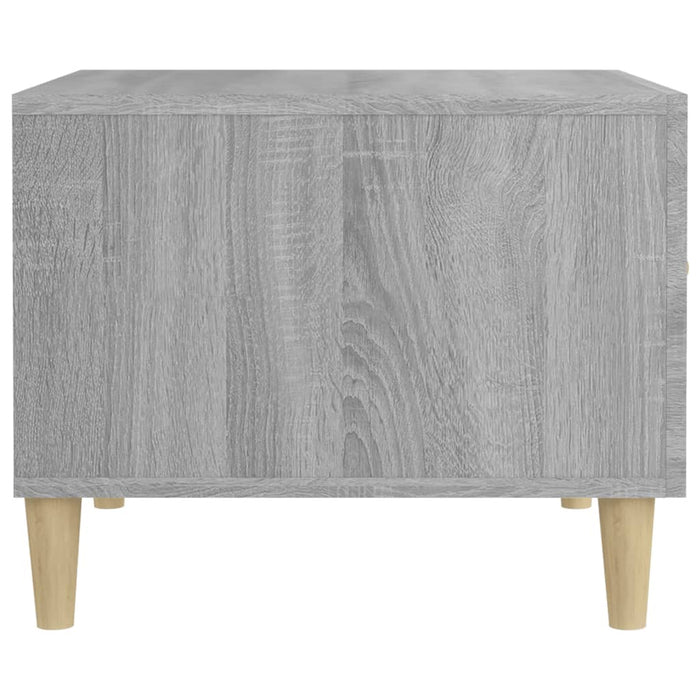 Coffee table gray Sonoma 50x50x40 cm made of wood