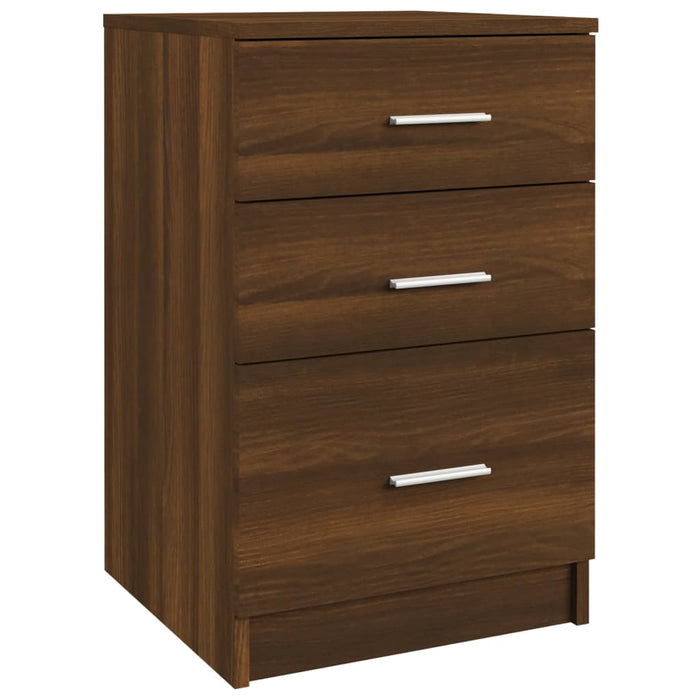 Nachttisch Braun Eichen-Optik 40x40x63 cm Holzwerkstoff
