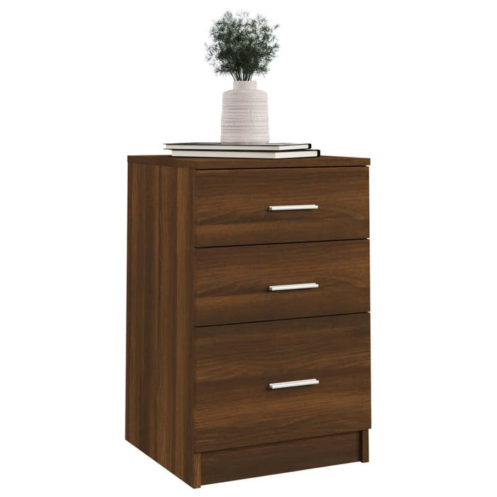 Nachttisch Braun Eichen-Optik 40x40x63 cm Holzwerkstoff