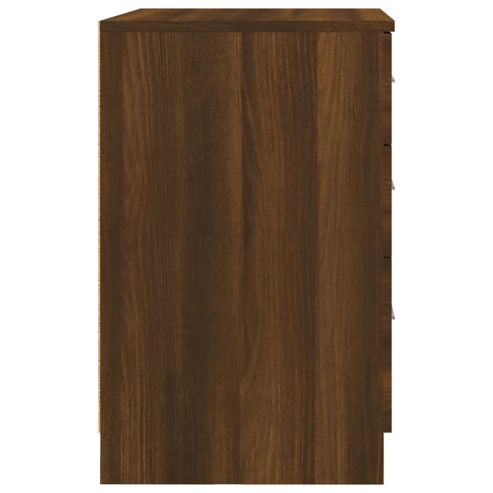 Nachttisch Braun Eichen-Optik 40x40x63 cm Holzwerkstoff
