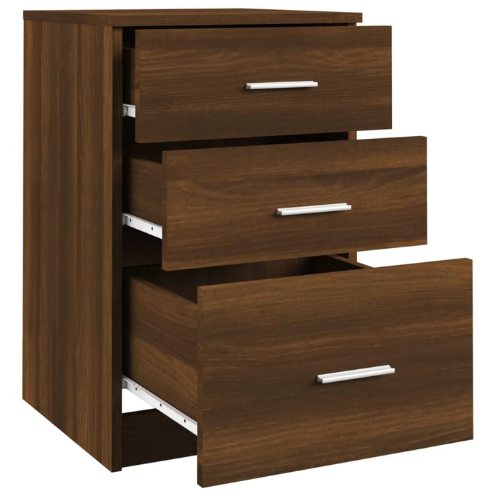 Nachttisch Braun Eichen-Optik 40x40x63 cm Holzwerkstoff