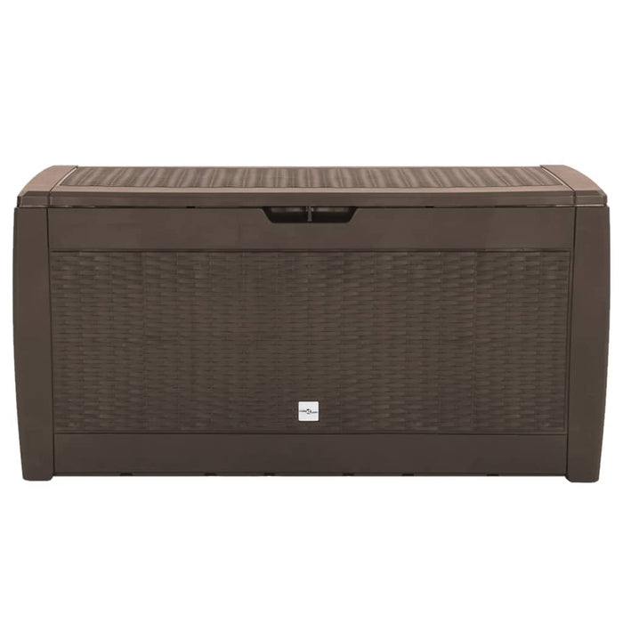 Gartentruhe Braun 119x48x60 cm Polypropylen