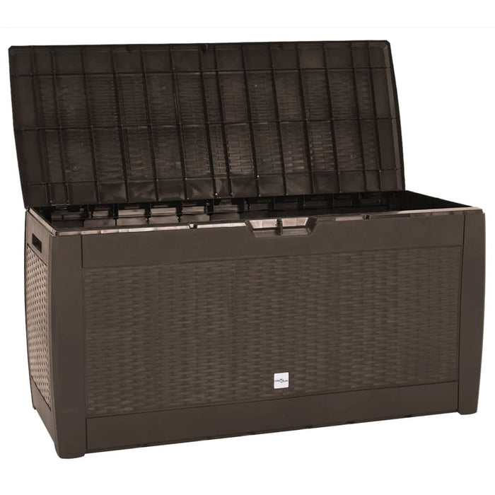 Gartentruhe Braun 119x48x60 cm Polypropylen