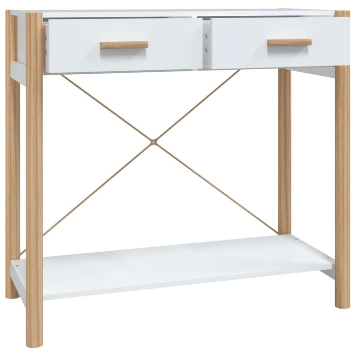 Konsolentisch Weiß 82x38x75 cm Holzwerkstoff