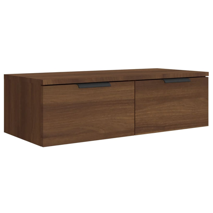 Wall cabinets 2 pieces. Brown oak look 68x30x20cm wood material