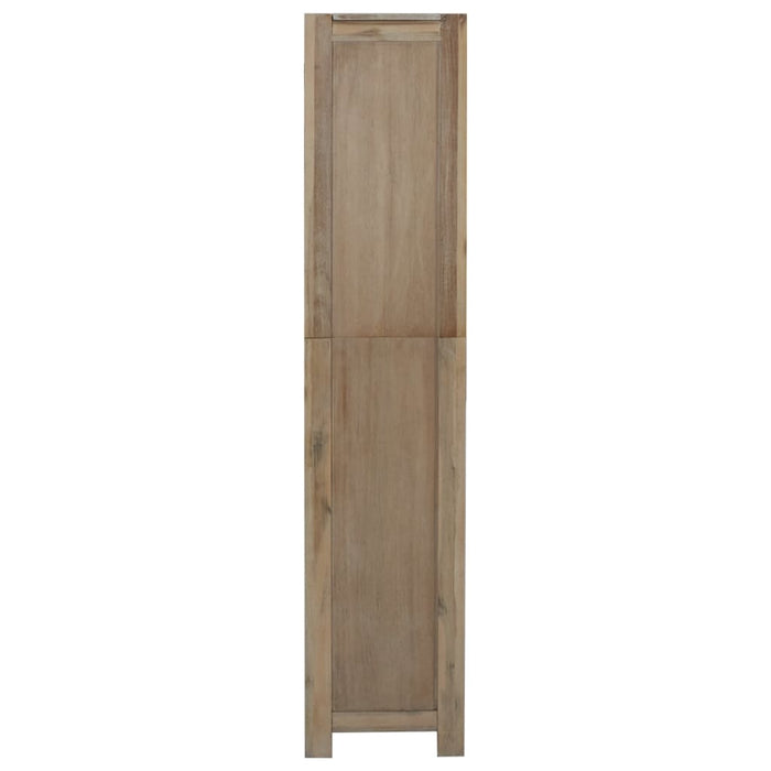 Bookcase 5 compartments 80x30x140 cm solid acacia wood