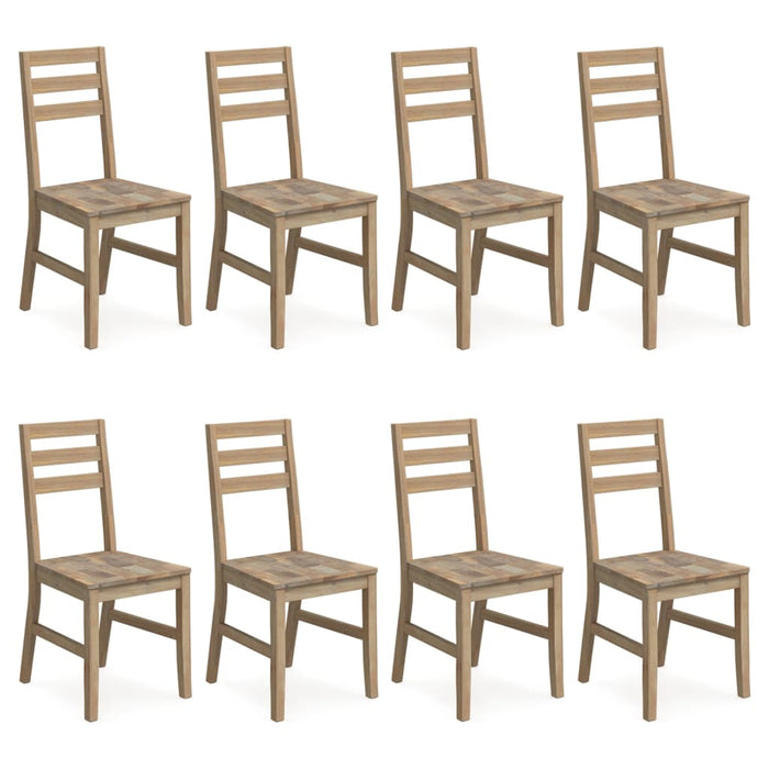 Dining room chairs 8 pcs. Solid acacia wood