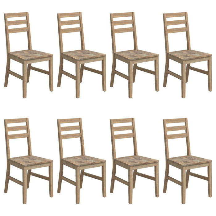 Dining room chairs 8 pcs. Solid acacia wood