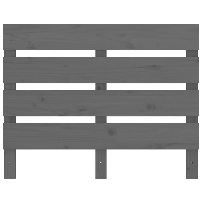 Massivholzbett Grau 100x200 cm Kiefer