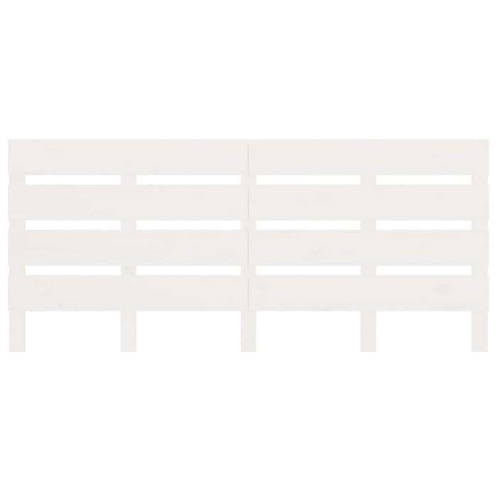 Massivholzbett Weiß 200x200 cm Kiefer