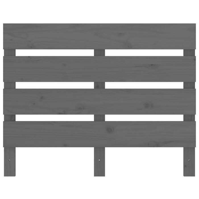 Massivholzbett Grau Kiefer 75x190 cm