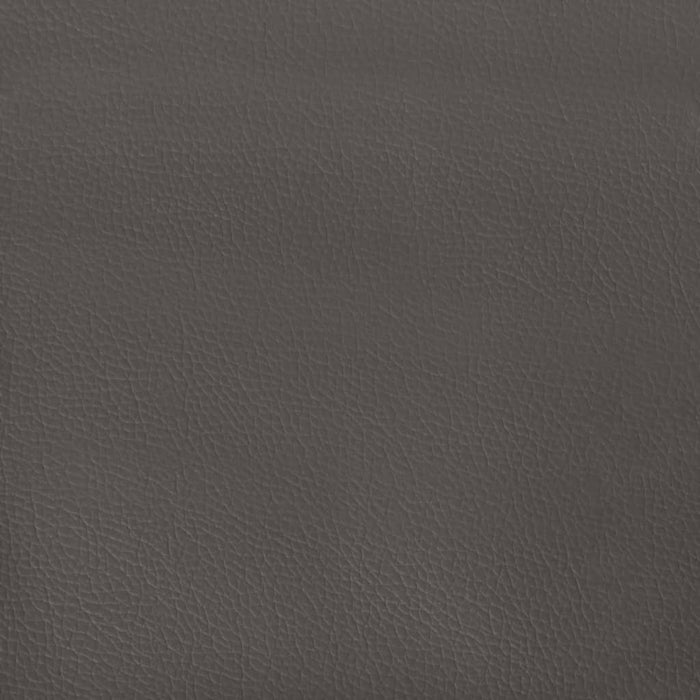 Pocket spring mattress gray 80x200x20 cm artificial leather