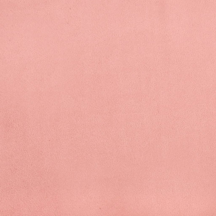 Pocket spring mattress pink 80x200x20 cm velvet