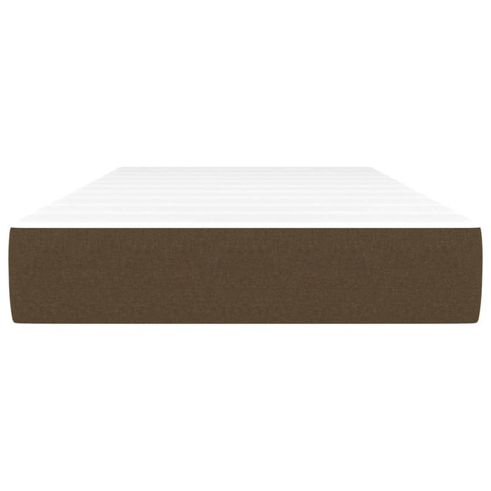 Taschenfederkernmatratze Dunkelbraun 90x190x20 cm Stoff