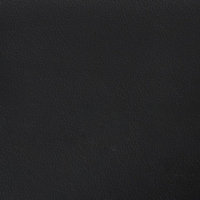 Pocket spring mattress black 90x190x20 cm artificial leather