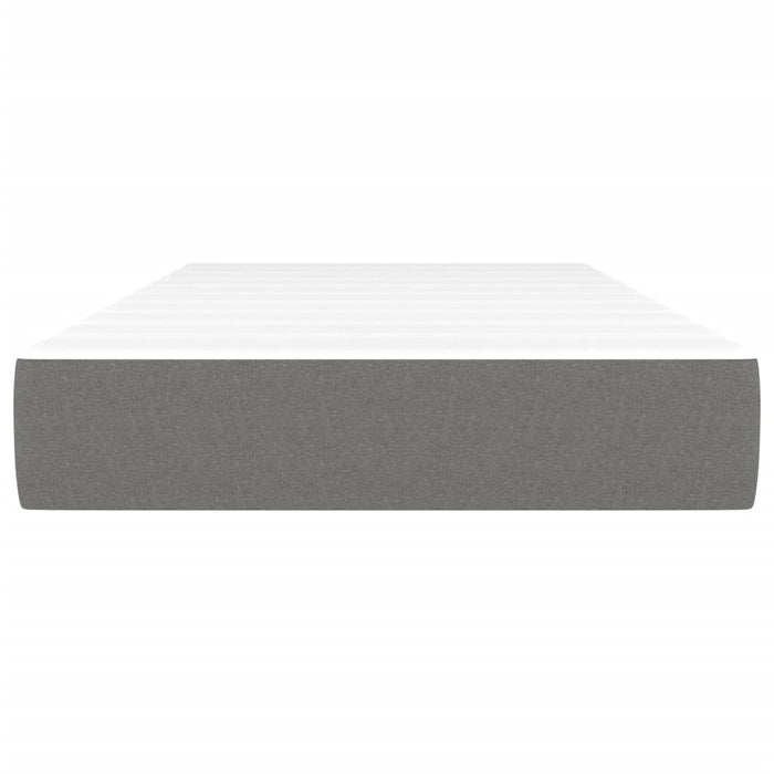 Taschenfederkernmatratze Dunkelgrau 90x200x20 cm Stoff