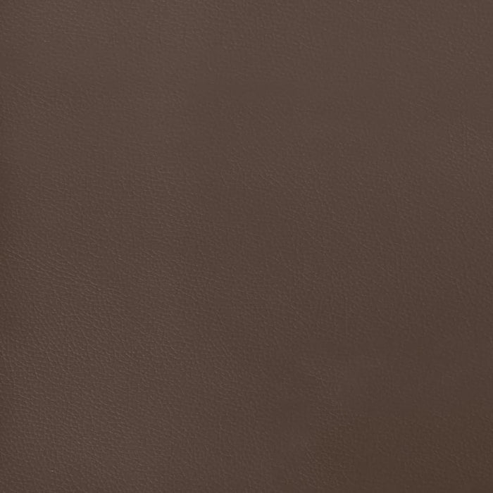 Pocket spring mattress brown 120x200x20 cm artificial leather