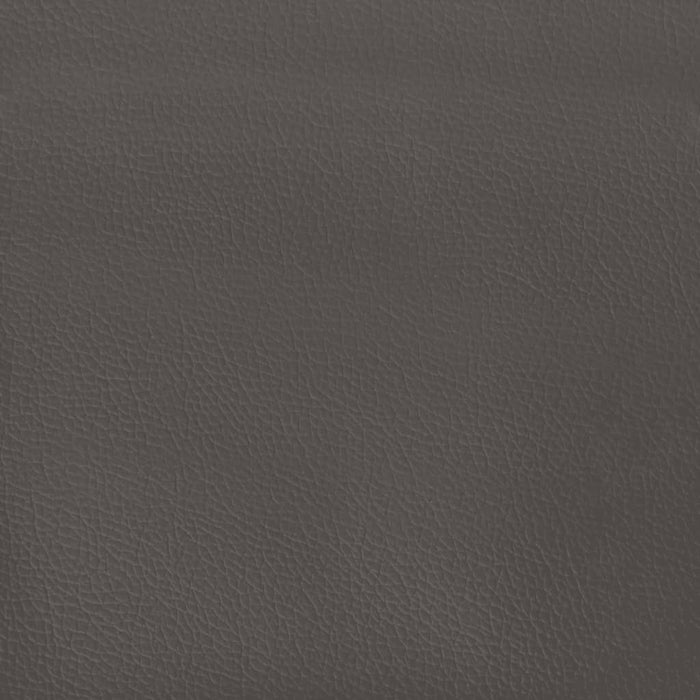 Taschenfederkernmatratze Grau 120x200x20 cm Kunstleder