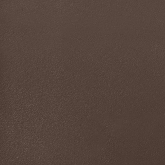 Pocket spring mattress brown 140x190x20 cm artificial leather