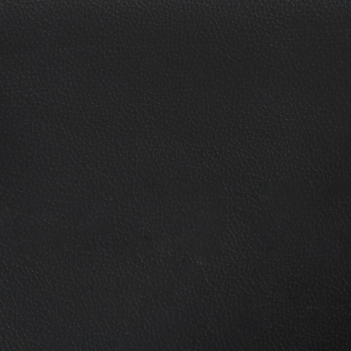 Taschenfederkernmatratze Schwarz 180x200x20 cm Kunstleder