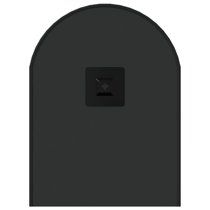 Wandspiegel Schwarz 60x25 cm Oval