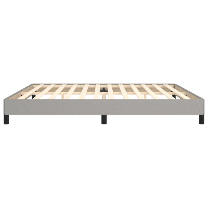 Bettgestell Hellgrau 200x200 cm Stoff