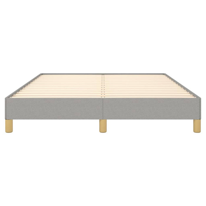 Bettgestell Hellgrau 140x190 cm Stoff