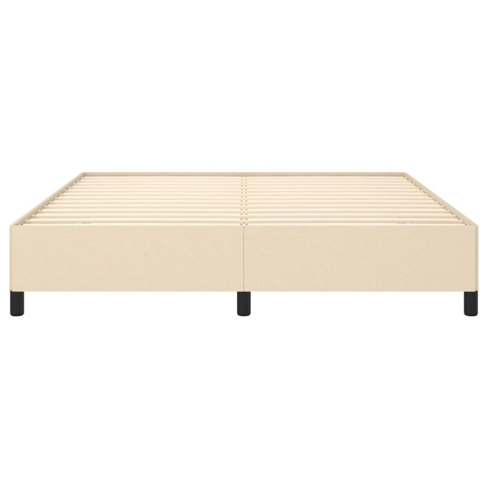 Bettgestell Creme 180×200 cm Stoff