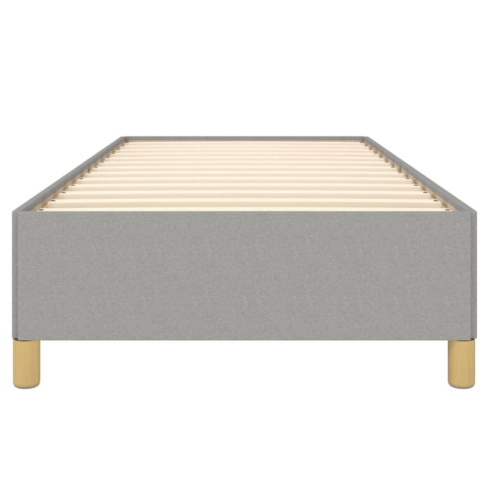 Bettgestell Hellgrau 90x190 cm Stoff