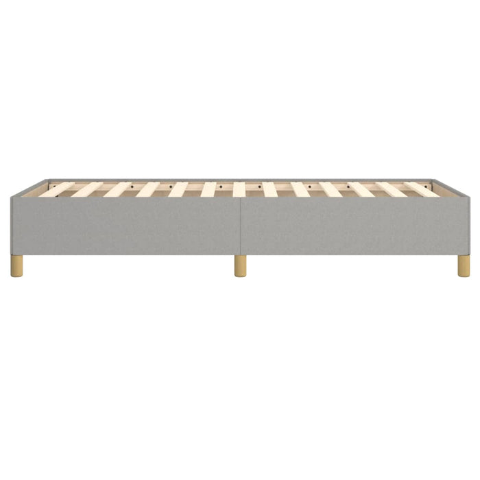 Bettgestell Hellgrau 90x190 cm Stoff