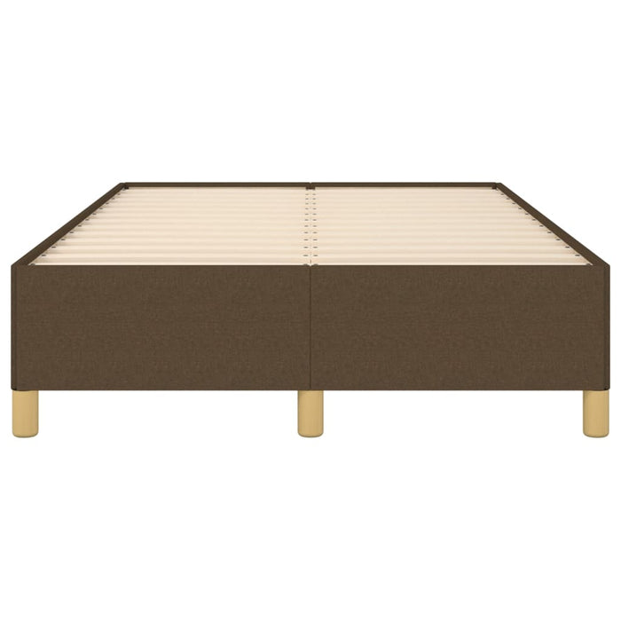 Bettgestell Dunkelbraun 120x200 cm Stoff