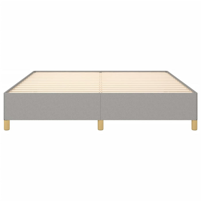 Bettgestell Hellgrau 160x200 cm Stoff