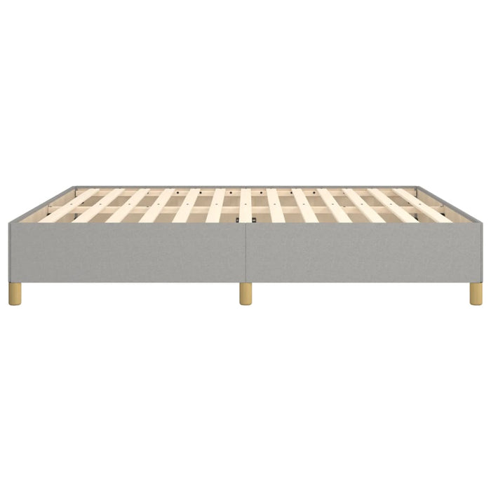 Bettgestell Hellgrau 160x200 cm Stoff