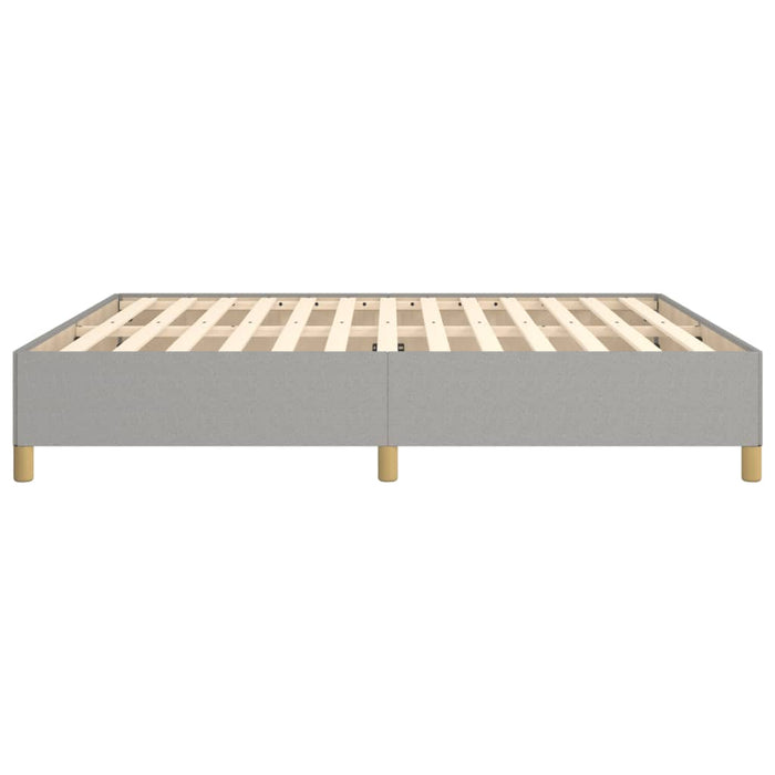 Bettgestell Hellgrau 180×200 cm Stoff