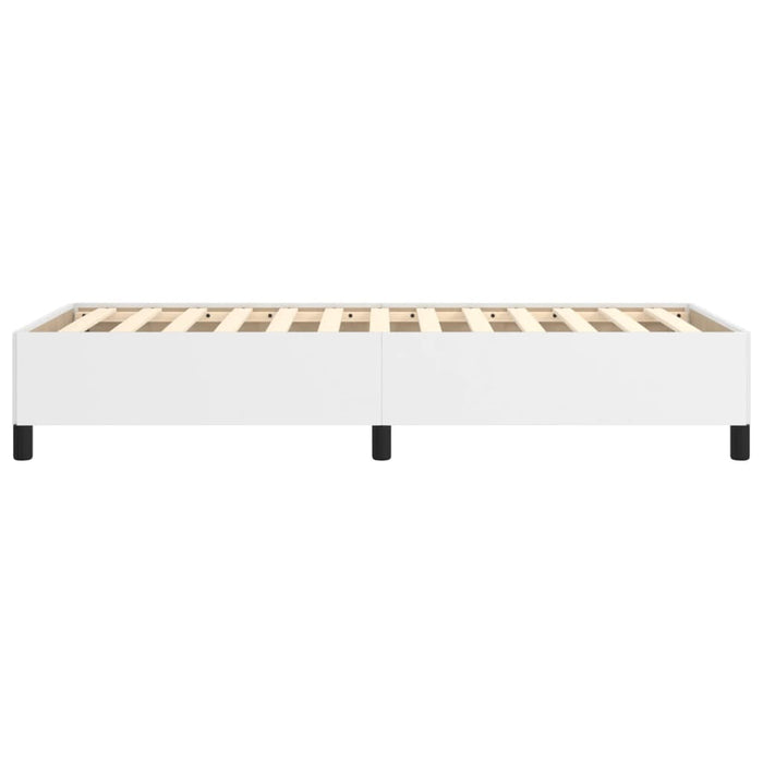 Bettgestell Weiß 80x200 cm Kunstleder