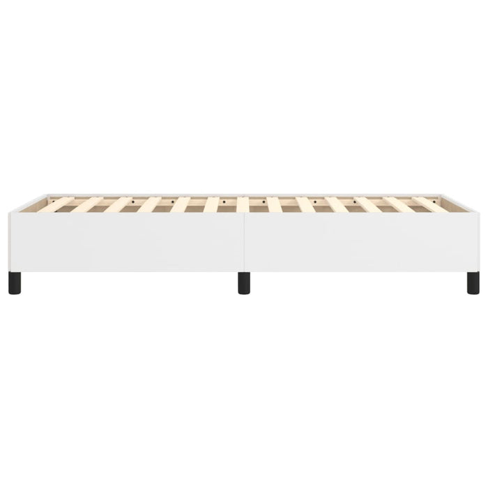 Bettgestell Weiß 90x200 cm Kunstleder