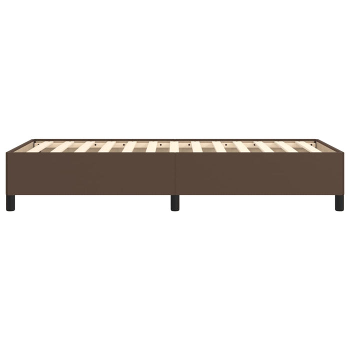 Bettgestell Braun 90x200 cm Kunstleder
