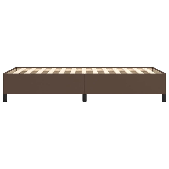 Bettgestell Braun 100x200 cm Kunstleder